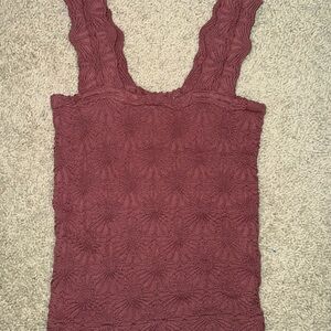 Altar’d State Textured Mauve Tank Top
